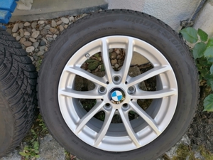 Winterkompletträder: 1er BMW Styling 378 V-Speiche (Top Zustand) Bild 7