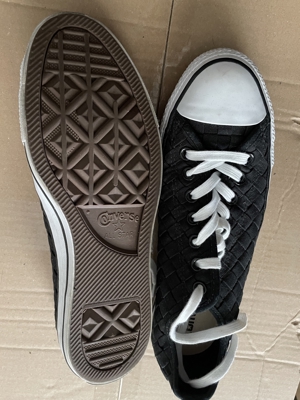 schwarze Converse AllStar Sneakers Unisex Größe 42 Bild 2