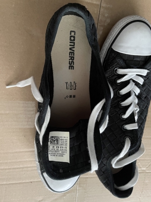 schwarze Converse AllStar Sneakers Unisex Größe 42 Bild 3