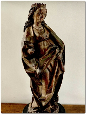 Rarität! Originale gotische Madonna 15. Jahrhundert mit Zertifikat Bild 8
