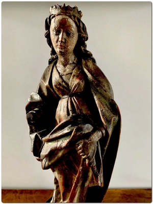 Rarität! Originale gotische Madonna 15. Jahrhundert mit Zertifikat Bild 3
