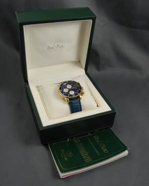Paul Picot Le Chronographe 750er Gelbgold Gold Automatic Uhr 18 K Bild 7