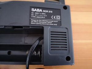 Retro Kassetten Abspieler SABA RCR 315 Radio Cassette Recorder Bild 2