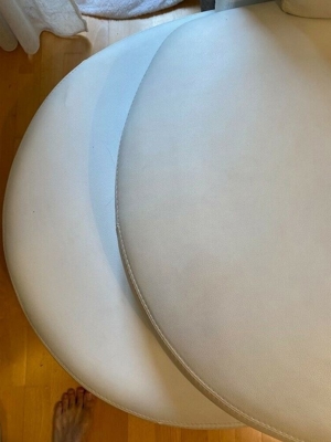 Roche-Bobois-Couch aus weißem Leder Bild 11