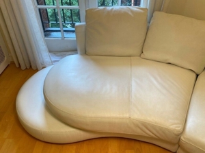 Roche-Bobois-Couch aus weißem Leder Bild 10