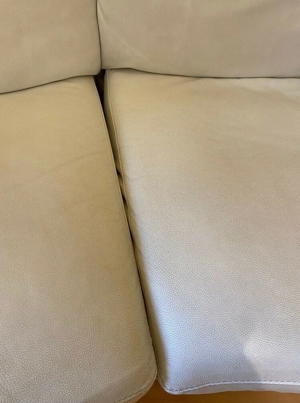 Roche-Bobois-Couch aus weißem Leder Bild 15