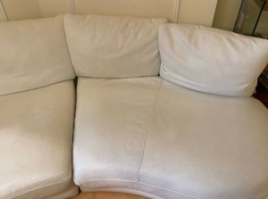 Roche-Bobois-Couch aus weißem Leder Bild 7