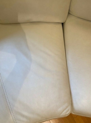Roche-Bobois-Couch aus weißem Leder Bild 12