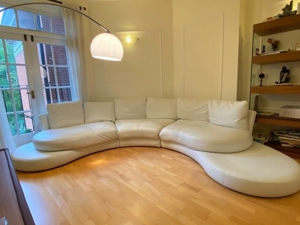 Roche-Bobois-Couch aus weißem Leder Bild 18