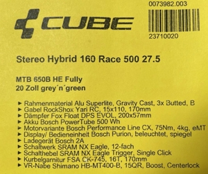 Cube Stereo Hybrid 160 500 27.5 Bild 5