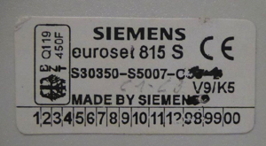 Tastentelefon analog SIEMENS euroset 815S (# 54) Bild 2