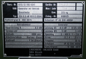 Stromerzeuger 6,5KW Deutz Diesel Bundeswehr im TOP Zustand BW Depotware Garantie Bild 8