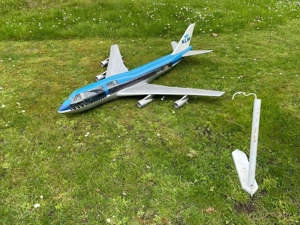 Reisebüro - Flugzeugmodell ca. 200 cm lang, BOEING 747-400 KLM Bild 3