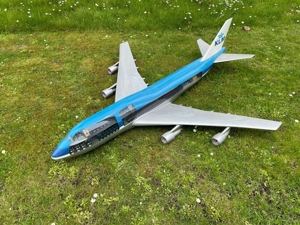 Reisebüro - Flugzeugmodell ca. 200 cm lang, BOEING 747-400 KLM Bild 6