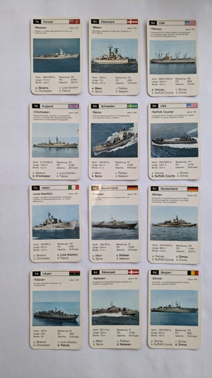 Quartett Nr. 53722 Schiffe 2 Kriegsmarine F.X.Schmid Spielkarten Bild 3