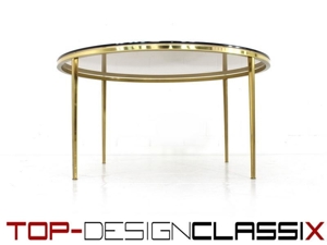 1a! Vereinigte Werkstätten Coffee Table Couchtisch gold Vintage