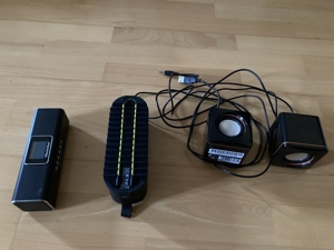 2 Boxen mit USB und 2 Musikboxen Bluetooth oder USB, Siehe Fotos. Wie neu Bild 2