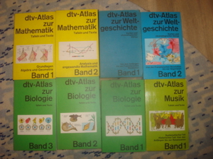 20 Abitur Hilfen - 8 x dtv-Atlas / 8 Pocket-Teacher / 4 x Basiswissen Schule