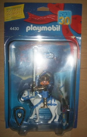 Playmobil 4430 Goldener Ritter + Pferd, 30 Jahre Jubiläumsausgabe Bild 2