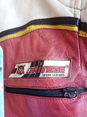 Vintage Berry Sheene Motorrad-Jacke aus Italien Dainese keine Kombi Größe 54 52 Bild 4
