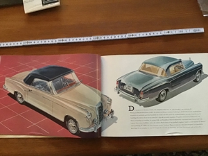 Seltenes  OrginalProspekt von 1959  Mehrseitiges Farbprospekt von Mercedes 220 Cupe und Cabrio Bild 2