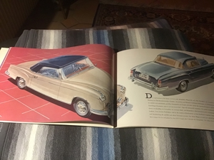 Seltenes  OrginalProspekt von 1959  Mehrseitiges Farbprospekt von Mercedes 220 Cupe und Cabrio Bild 3