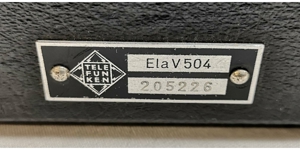 Telefunken V504 vintage tube portable mixer V72 V76 Klangfilm TAB Bild 14