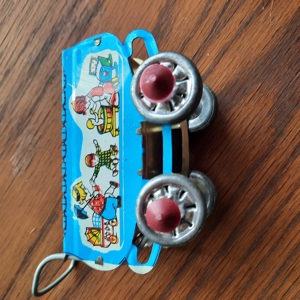 Vintage Weißblech Puppenkinderwagen Bild 2