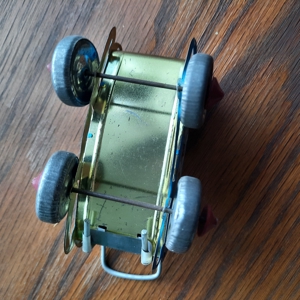 Vintage Weißblech Puppenkinderwagen Bild 3