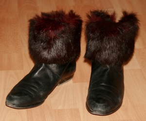 Schwarze Stiefeletten - Größe 5 bzw. 38 - Leder - Stiefel- Schuhe Bild 2