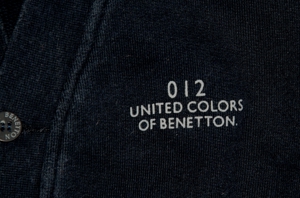 Schwarze Weste - Größe 116 - 122 - Jacke - von BENETTON Bild 3
