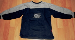 Grau-blaues Sweat-Shirt - Größe 110 - Pullover - "Street" Bild 1