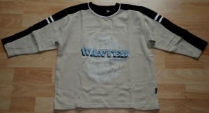 Helles Sweat-Shirt - Größe 116 - Pullover - "Wanted Worldwide" Bild 1