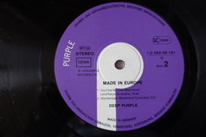 2 LPs DEEP PURPLE Vinyl 1972 und 1976 Erstpressungen Bild 5