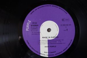2 LPs DEEP PURPLE Vinyl 1972 und 1976 Erstpressungen Bild 3