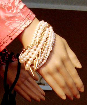 10-gliedriges Armband, Modeschmuck,
