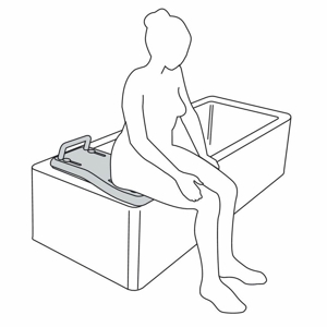 Etac Fresh Badewannenbrett 69 cm Einstiegs Hilfe Sitzbrett Bild 2