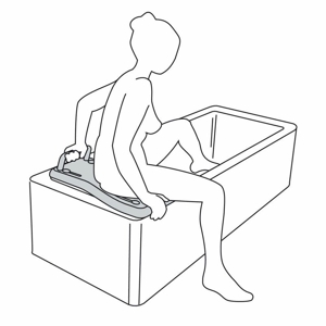 Etac Fresh Badewannenbrett 69 cm Einstiegs Hilfe Sitzbrett Bild 3