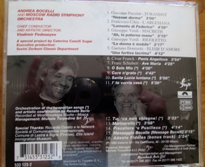 CD Andrea Bocelli and Moscow Radio Symphony Orchestra Viaggio Italiano Bild 2