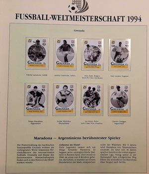Briefmarken WM 1994 limitierte Auflage Bild 4