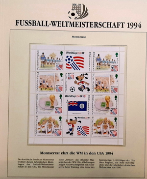 Briefmarken WM 1994 limitierte Auflage Bild 2