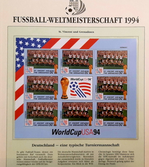 Briefmarken WM 1994 limitierte Auflage Bild 5