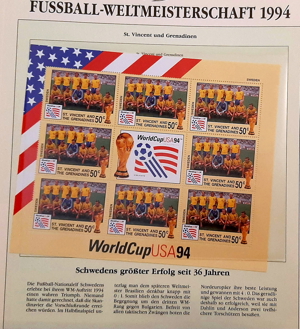 Briefmarken WM 1994 limitierte Auflage Bild 6