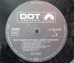 Billy Vaughn plays great German Evergreens - 2 LPs - Vinyl Schallplatte - C148-92689 690 Bild 5