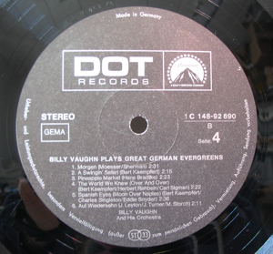 Billy Vaughn plays great German Evergreens - 2 LPs - Vinyl Schallplatte - C148-92689 690 Bild 7