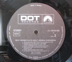 Billy Vaughn plays great German Evergreens - 2 LPs - Vinyl Schallplatte - C148-92689 690 Bild 6