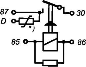 VW Audi Relais Arbeitskontaktrelais Nr. 433 - 3DO951253A / 3D0951253A - Menge wählbar Bild 6