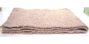 Schal - reine Wolle - beige-creme meliert- gestrickt Handarbeit - Länge: 100cm - NEU Bild 5