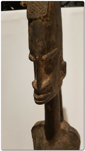 Dogon Statue Holz weiblich Ahnen Figur Mali Afrika KUNST Antik 87 cm Bild 5