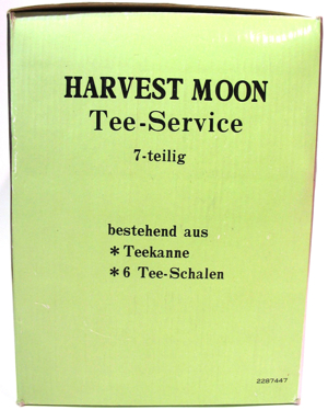 Tee-Service - Teeservice - 7-teilig - 70er - Harvest Moon - Keramik - unbenutzt + OVP Bild 9